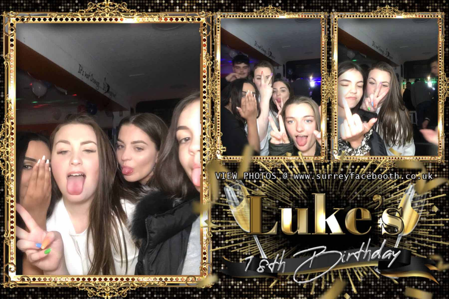 Luke's 18th Birthday | View more photos from the event at galleries.surreyfacebooth.co.uk/u/Surrey-FaceBooth/Lukes-18th-Birthday